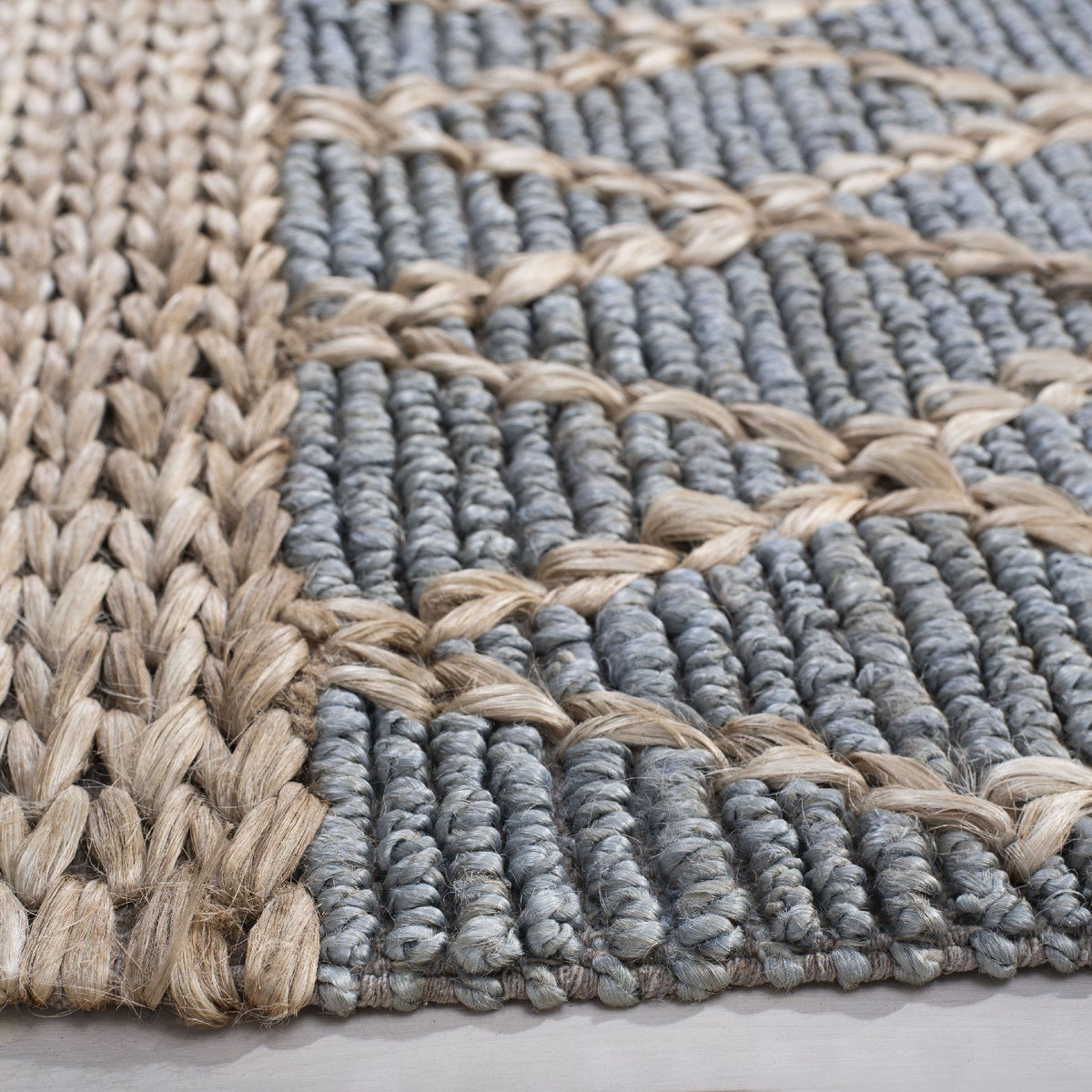 Safavieh Clearance Natural Fiber NF951L Light Blue Rug