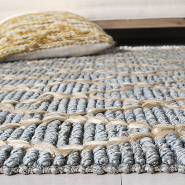 Safavieh Clearance Natural Fiber NF951L Light Blue Rug