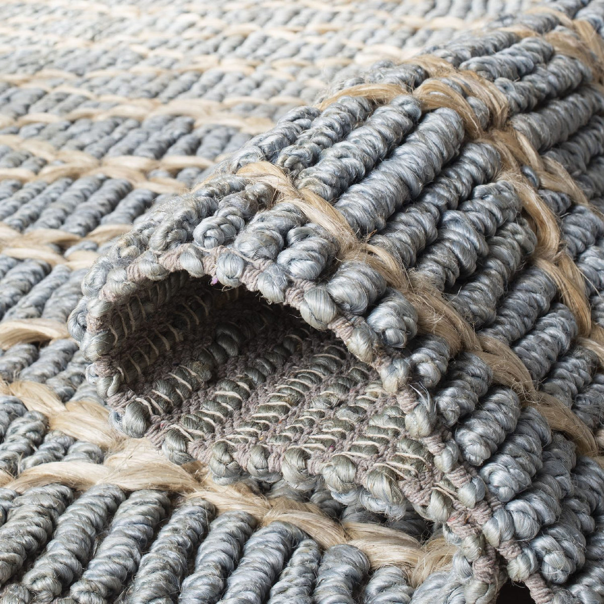 Safavieh Clearance Natural Fiber NF951L Light Blue Rug