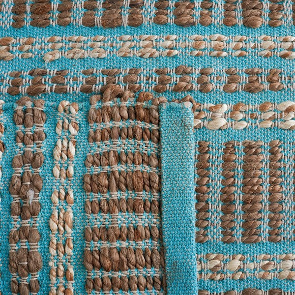 safavieh clearance natural fiber nfb651k teal rug