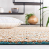 safavieh clearance natural fiber nfb655k teal rug