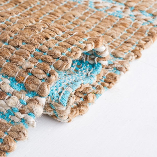safavieh clearance natural fiber nfb655k teal rug