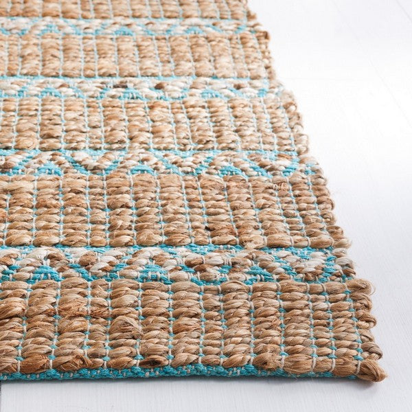 safavieh clearance natural fiber nfb655k teal rug
