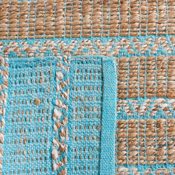 safavieh clearance natural fiber nfb655k teal rug