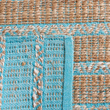 safavieh clearance natural fiber nfb655k teal rug