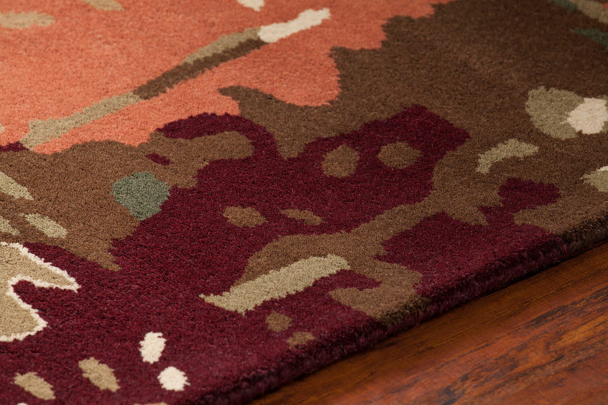 chandra nirvana nir 6601 burgundy rug
