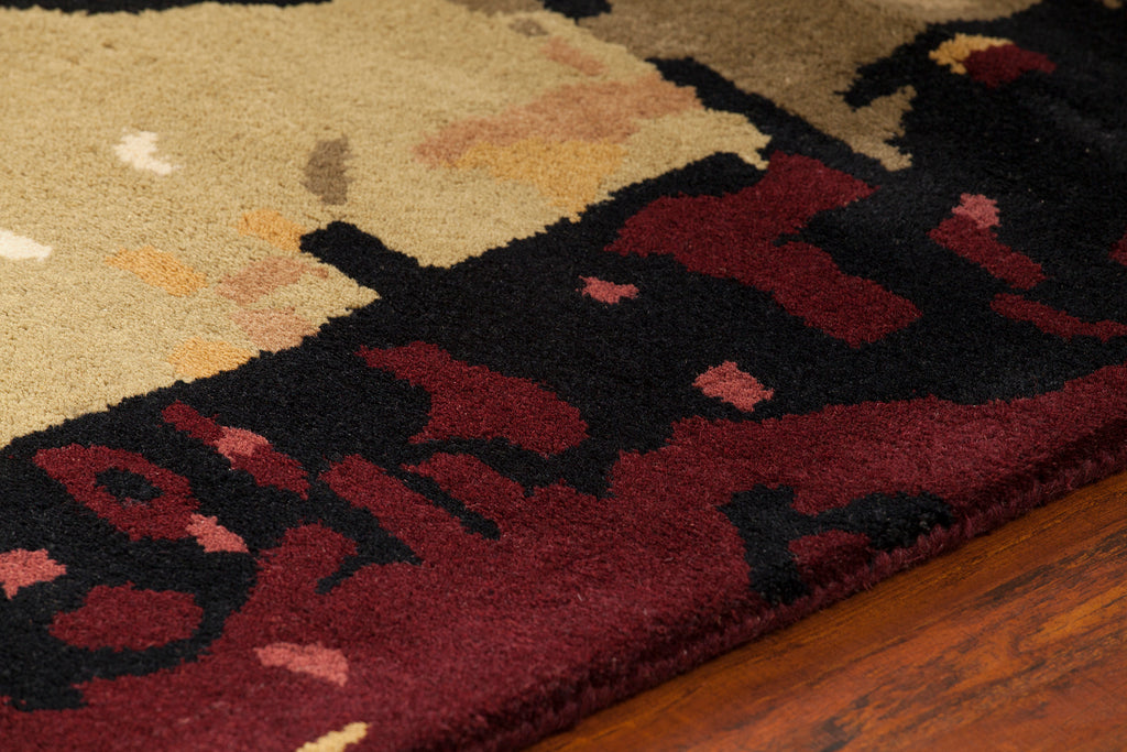 chandra nirvana nir 6602 burgundy rug