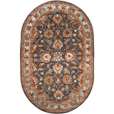Floral Surya Rug Co. Caesar Charcoal Rug | Persian Rugs | Rugs Done Right 
