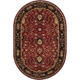 Surya Rug Co. Caesar  Red Rug | Oval Rugs | Rugs Done Right 