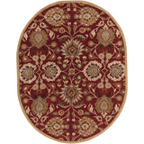 Oval Surya Rug Co. Caesar Rust Rug | Rust Rugs | Rugs Done Right 