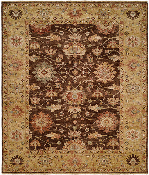 HRI Peshawar P5 Brown Rug