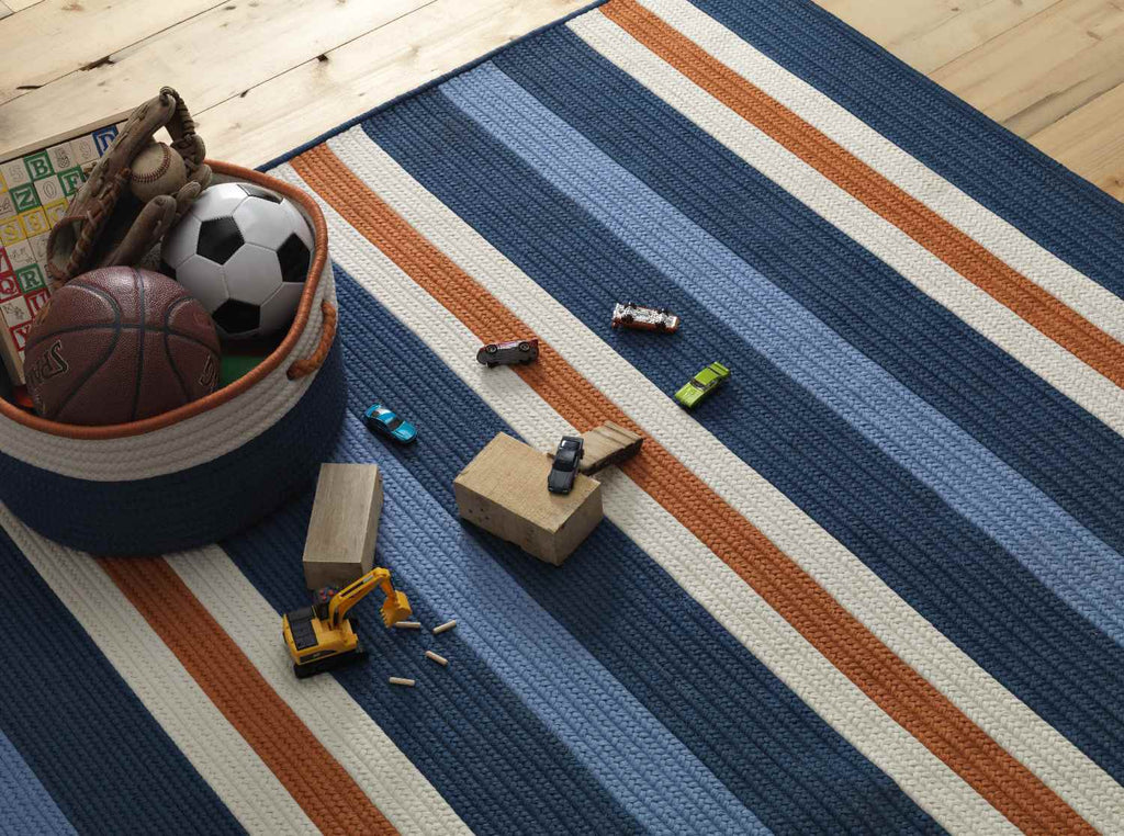 colonial mills painter stripe ps41 set sail blue rug