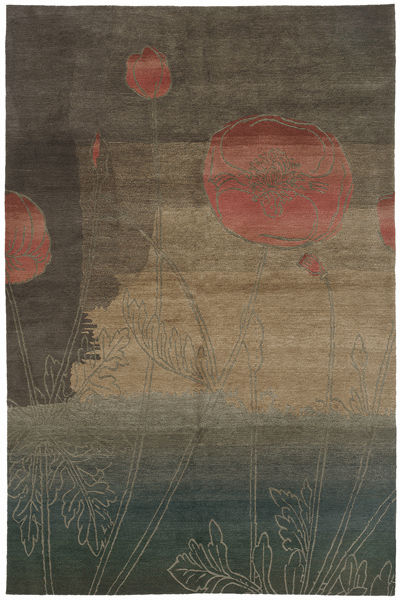 Tibet Rug Company 80 CT PAPAVERO Multi Rug