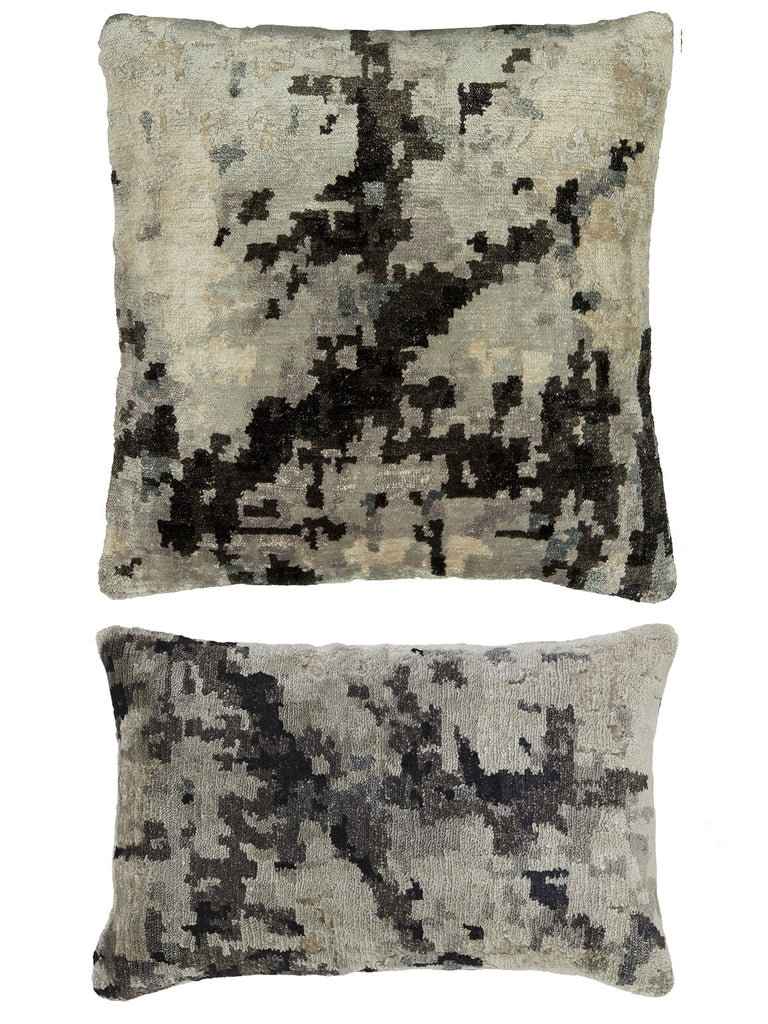 Kalaty Rug Co. Bespoke Pillow PB-071 White / Ebony Pillow