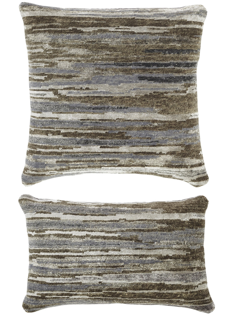 Kalaty Rug Co. Bespoke Pillow PB-774 Earthy Strie Pillow