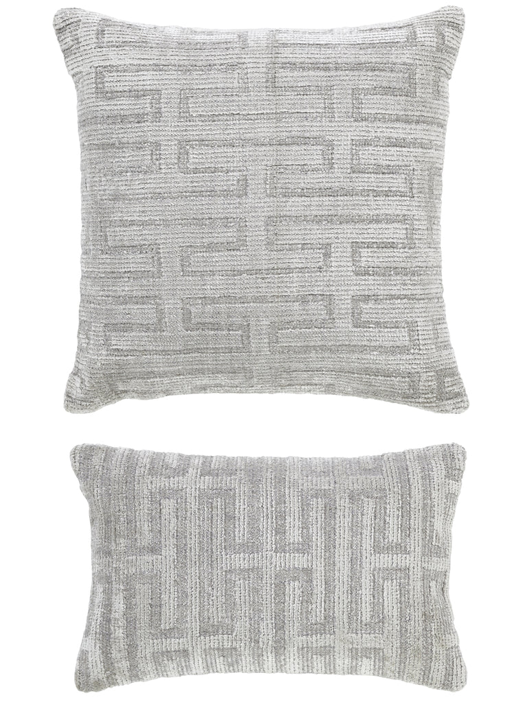 Kalaty Rug Co. Eclectic Pillow PL-199 Pearl Grey Pillow
