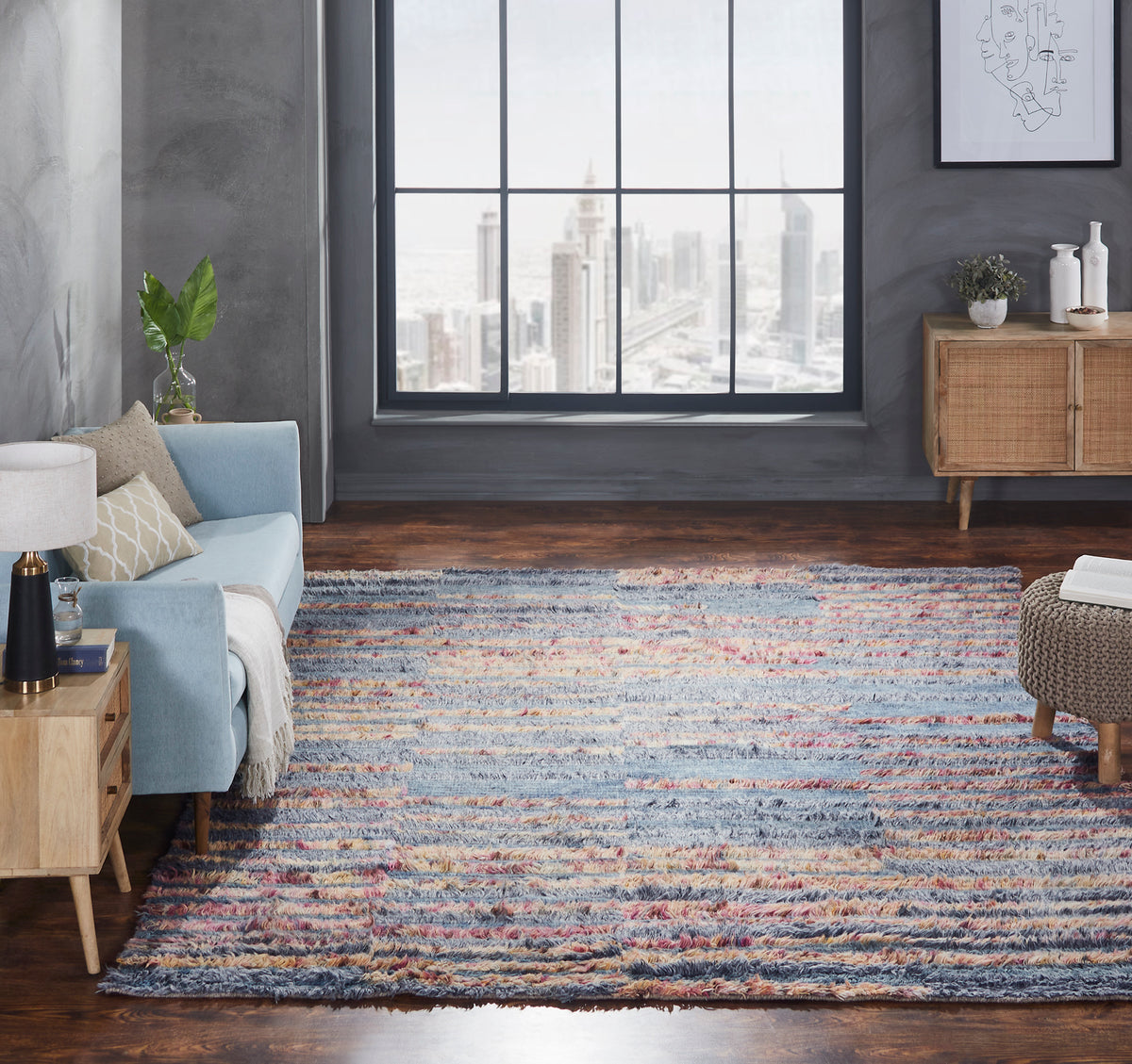 kalaty rug co polaris po 023 denim rug