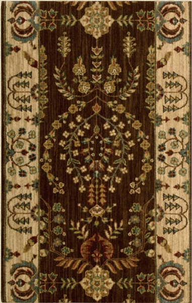 Nourison Grand Parterre PT02 Brown Rug