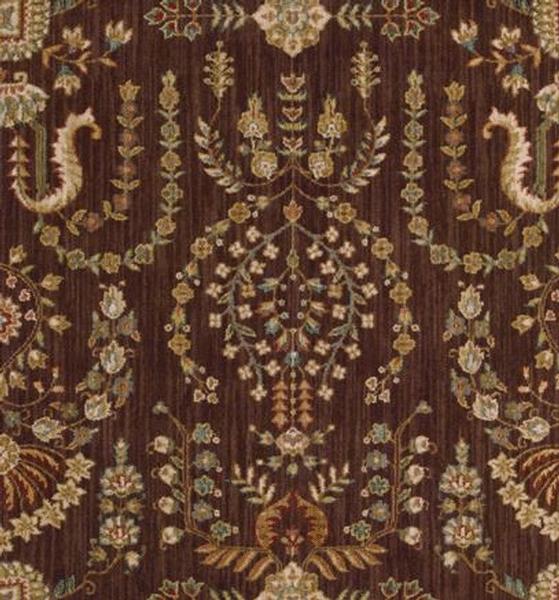 Rugs Done Right Custom Grand Parterre PT02 Brown Rug