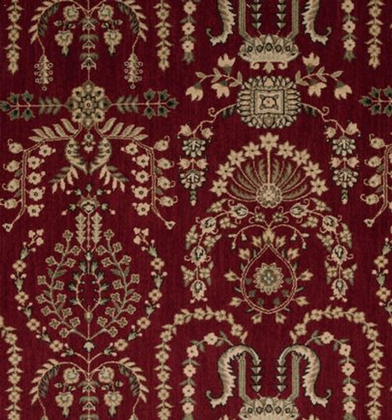 Rugs Done Right Custom Grand Parterre PT02 Burgundy Rug