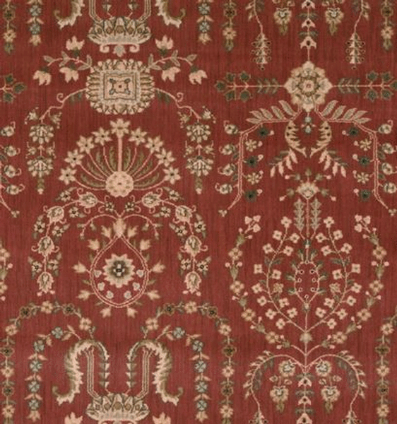 Rugs Done Right Custom Grand Parterre PT02 Rust Rug