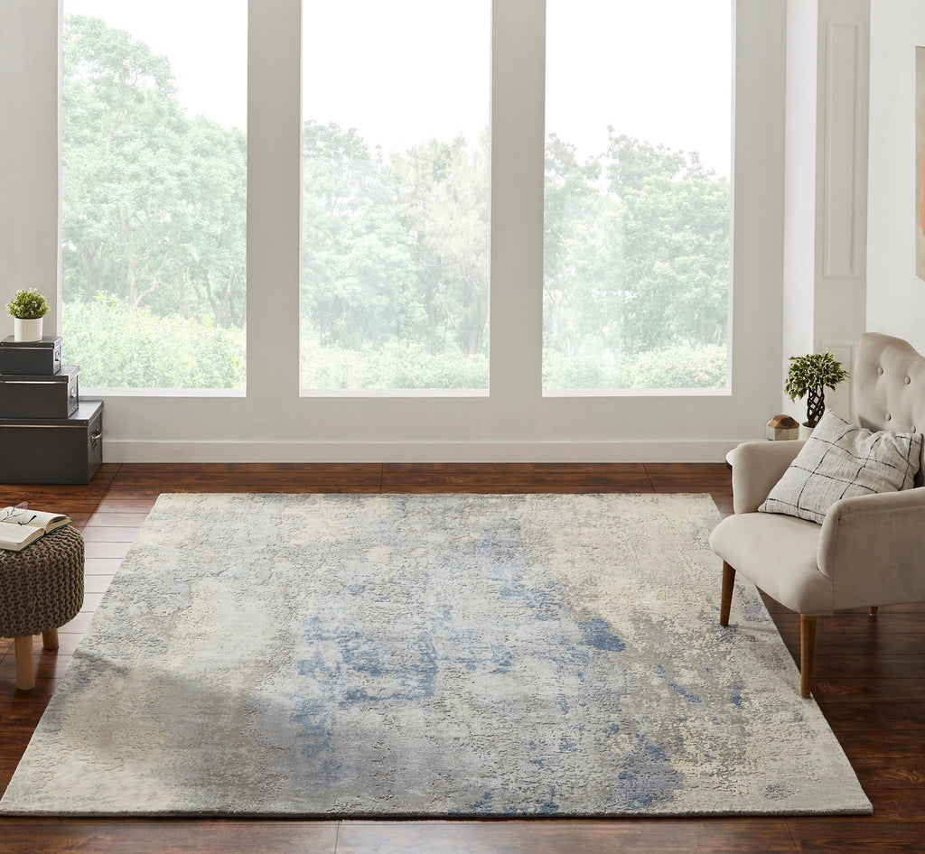 Rugs Done Right Plymouth PR65 Blues Greys Melange Rug