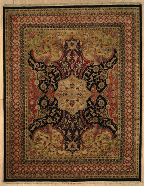 Shalom Brothers Maharajan RA2 Black Rug – Rugs Done Right