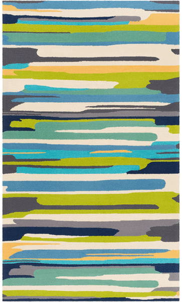 Rectangular Surya Rug Co. Rain  Aqua Rug | Rain Rugs | Rugs Done Right 