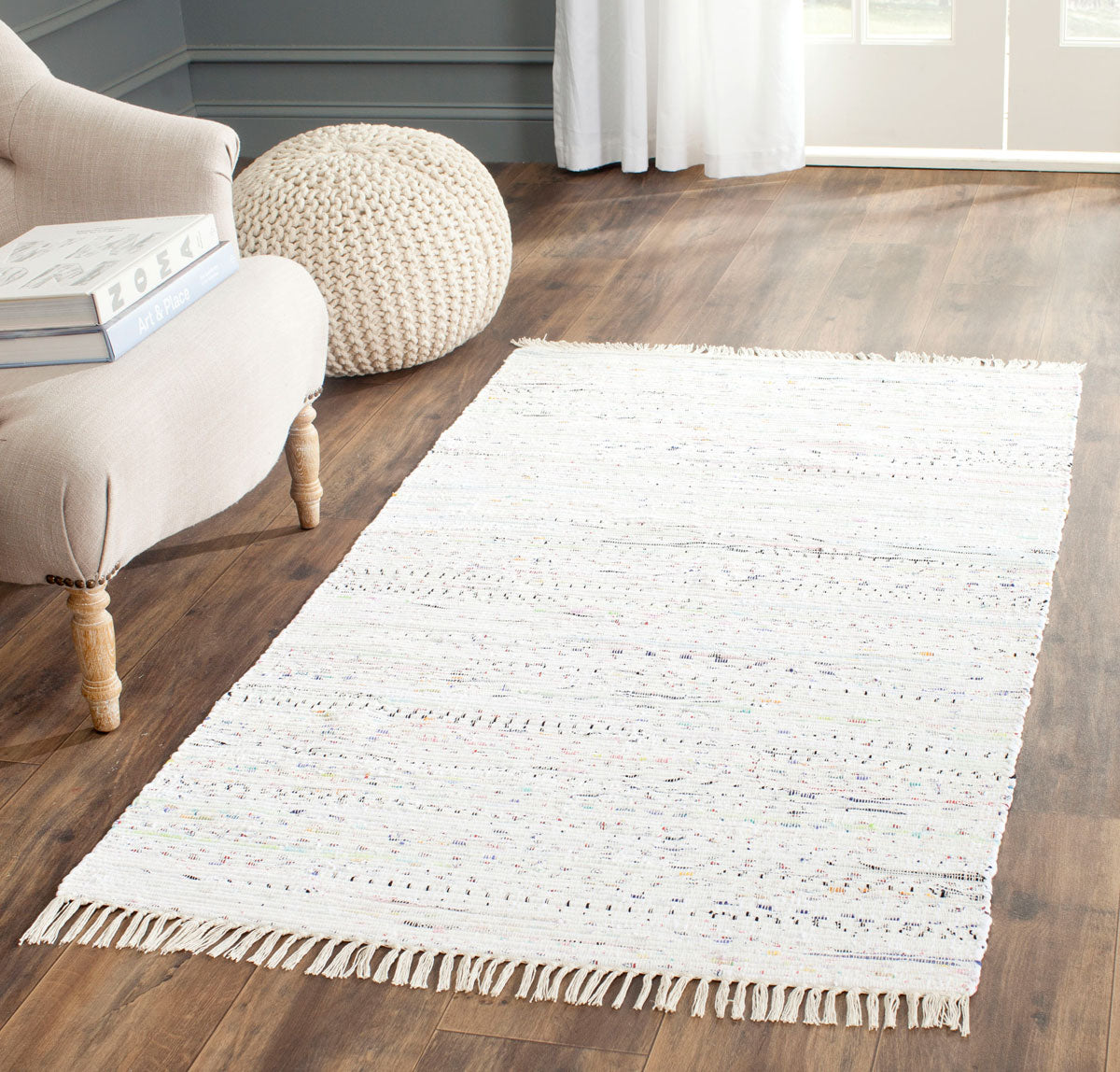 safavieh clearance rag rug rar121g white rug