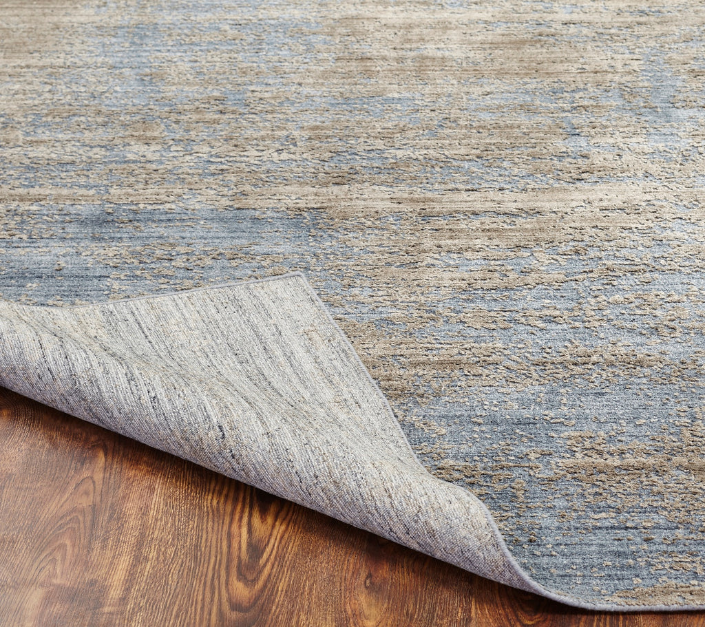 Rugs Done Right Rutland RV38 Blue Tones Zinc Rug