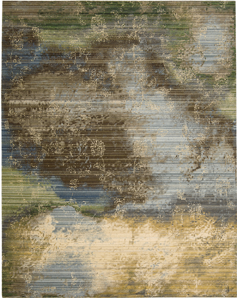 Nourison Clearance Rhapsody RH016 Ocean Rug