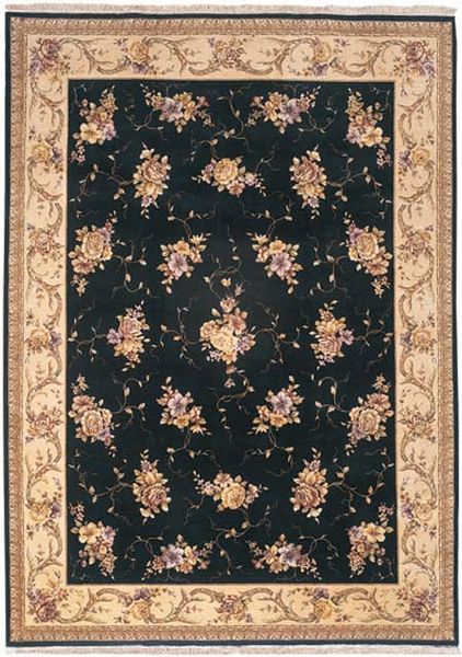 HRI Ambiance RL08 Black Rug