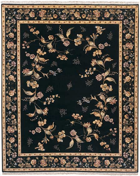 HRI Ambiance RL11 Black Rug