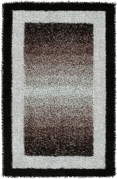 HRI Rope Shaggy RS1 Black Rug