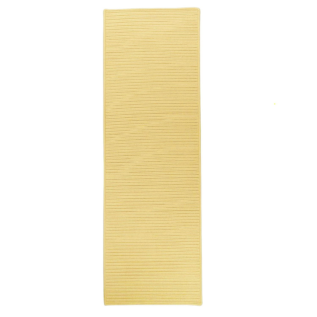 colonial mills reversible flat braid rt34 yellow rug