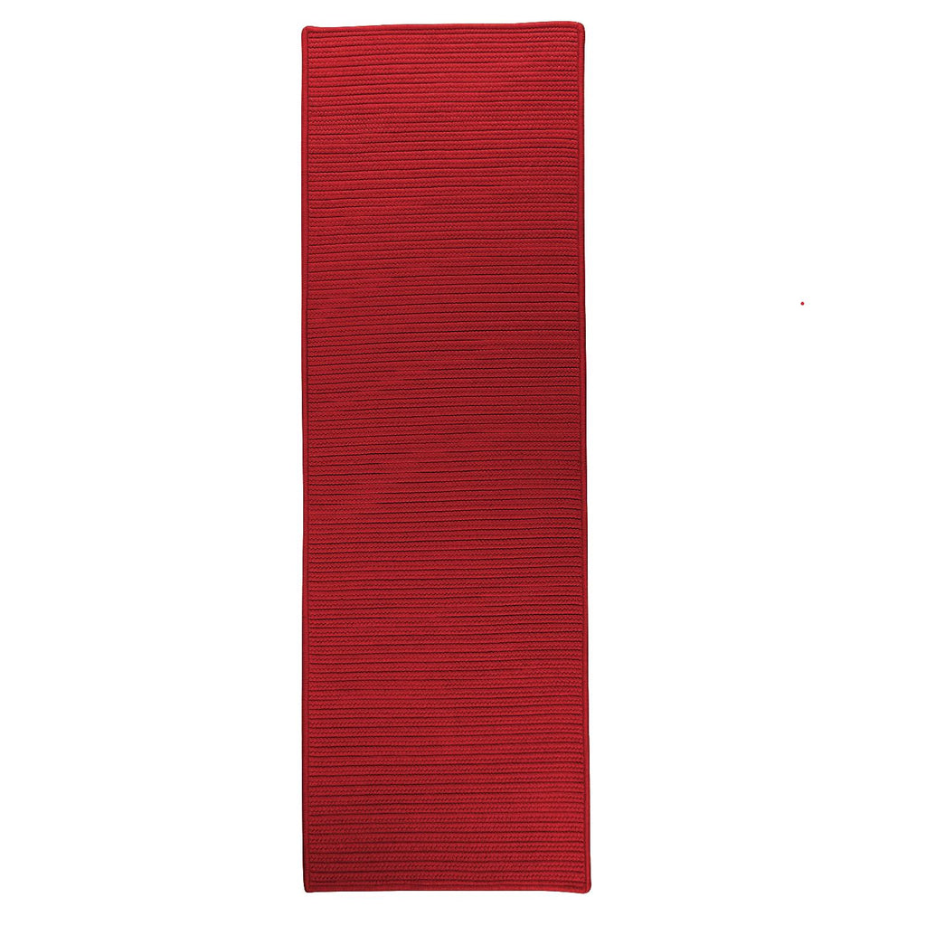 colonial mills reversible flat braid rt72 red rug