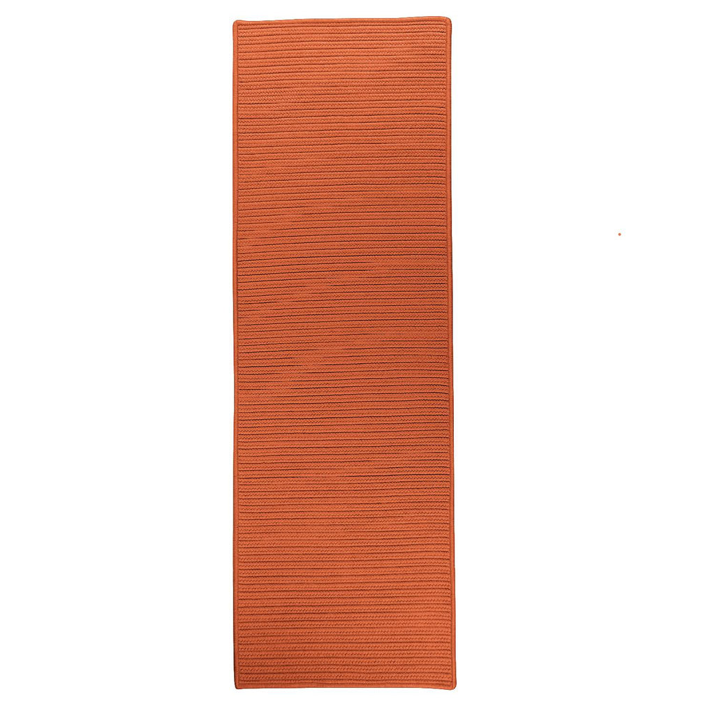 colonial mills reversible flat braid rt74 rust rug