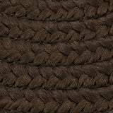 Colonial Mills Reversible Flat-Braid RT84 Earth Brown Rug
