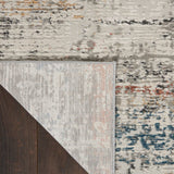 nourison rustic textures rus14 light grey multi rug