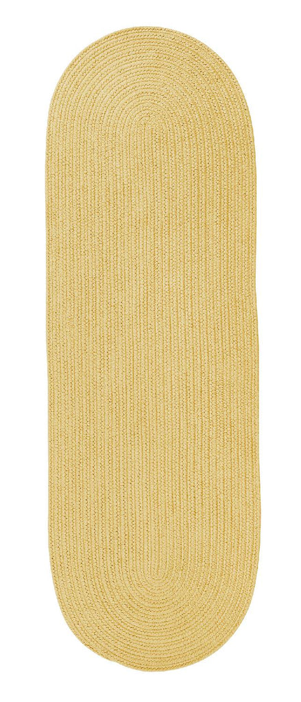 colonial mills reversible flat braid rv34 yellow rug
