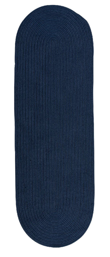 colonial mills reversible flat braid rv53 navy rug