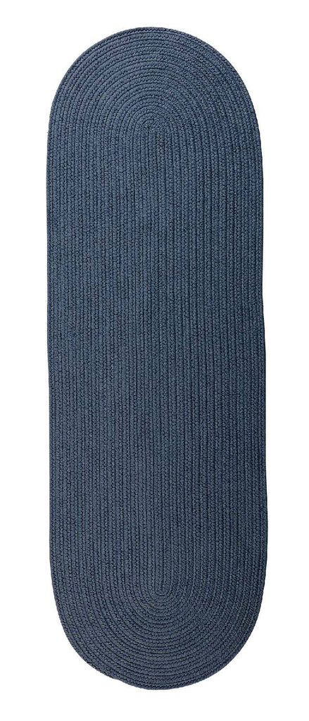 colonial mills reversible flat braid rv57 cobalt blue rug