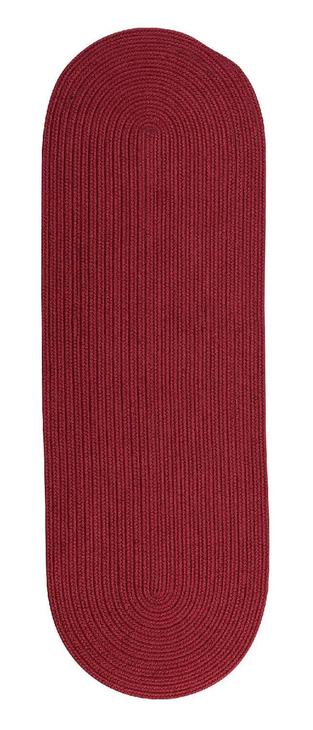 colonial mills reversible flat braid rv72 red rug