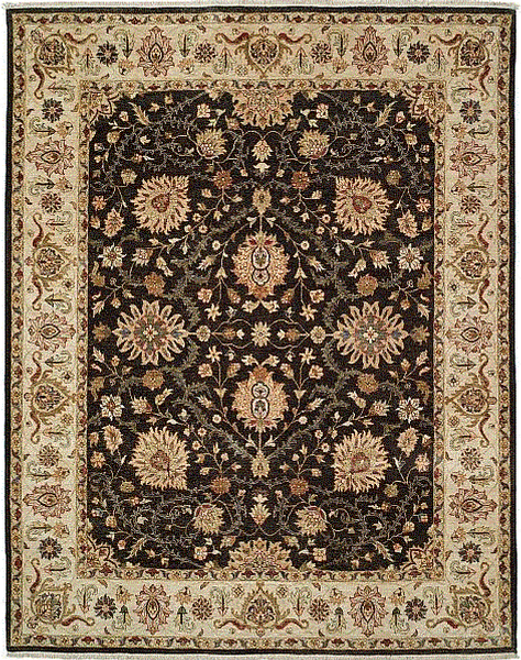 Shalom Brothers Royal Zeigler RZMSL02 Black Rug