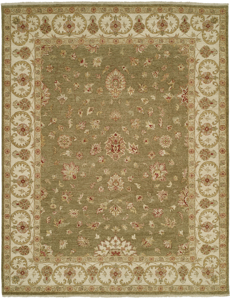 Shalom Brothers Royal Zeigler RZMSL69 Olive Green Rug