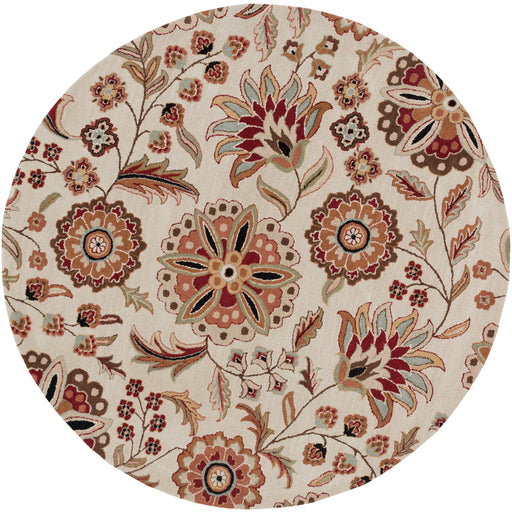 Oval Surya Rug Co. Athena Ivory Rug | Geometric Rugs | Rugs Done Right 