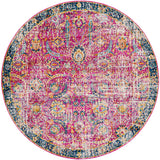 Oval Surya Rug Co. Harput  Raspberry Rug | Geometrical Rugs | Rugs Done Right 