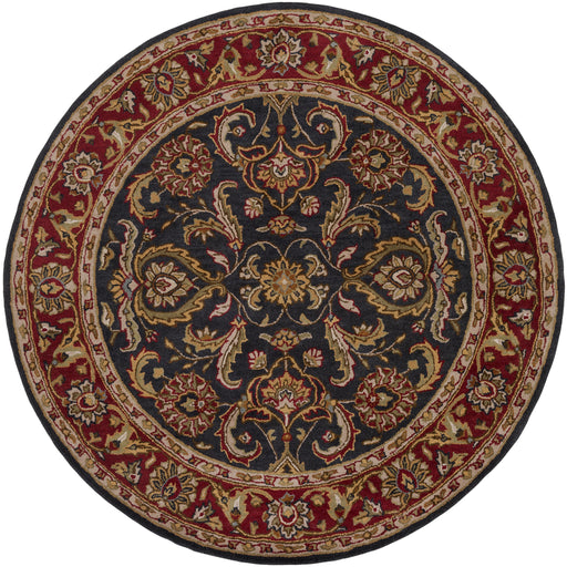 Rectangular Surya Middleton Black Rug | Traditional Rugs | Rugs Done Right