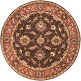 Surya Rug Co. Caesar Chocolate Rug | Round Rugs | Rugs Done Right 