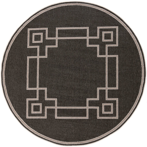 Oval Surya Rug Co. Alfresco Charcoal Rug | Geometric Rugs | Rugs Done Right 